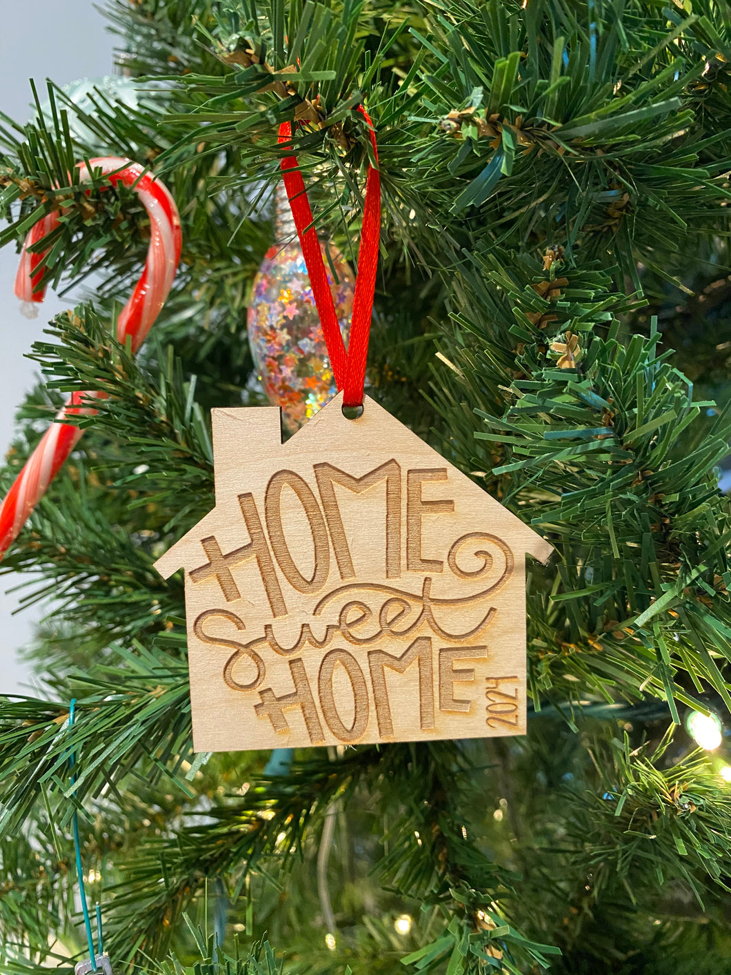 Home Sweet Home 2024 Ornament | House Shape