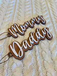 Wooden Layered Name Tags