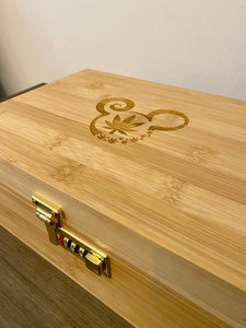 Stash Box | Personalized Bamboo Stash Box with Lock