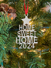 Load image into Gallery viewer, Home Sweet Home 2024 Ornament | Tree Shape
