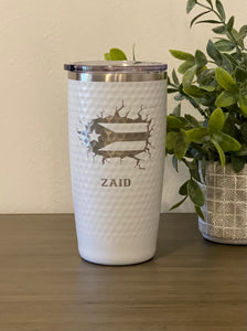 Dimpled Golf Tumbler | Custom Golf Tumbler