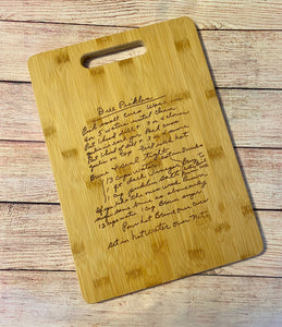 Recipe Engraved Cutting Boards